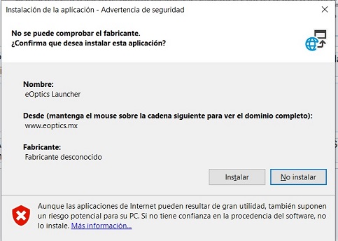 Confirma instalación launcher