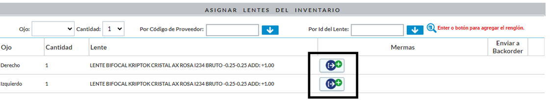 mermas lentes