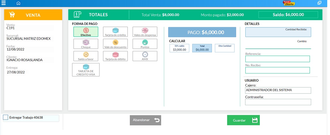 caja_venta por cobrar